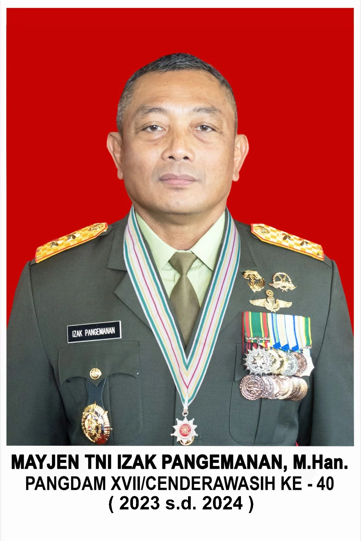 MAYJEN TNI IZAK PANGEMANAN, M.HAN