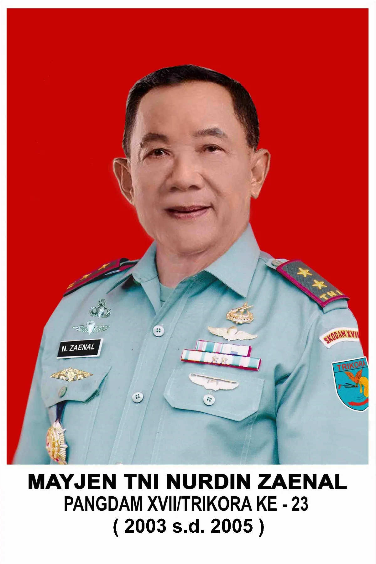 MAYJEN TNI NURDIN ZAENAL