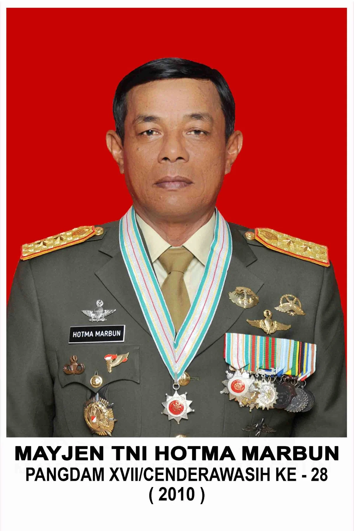 MAYJEN TNI HOTMA MARBUN