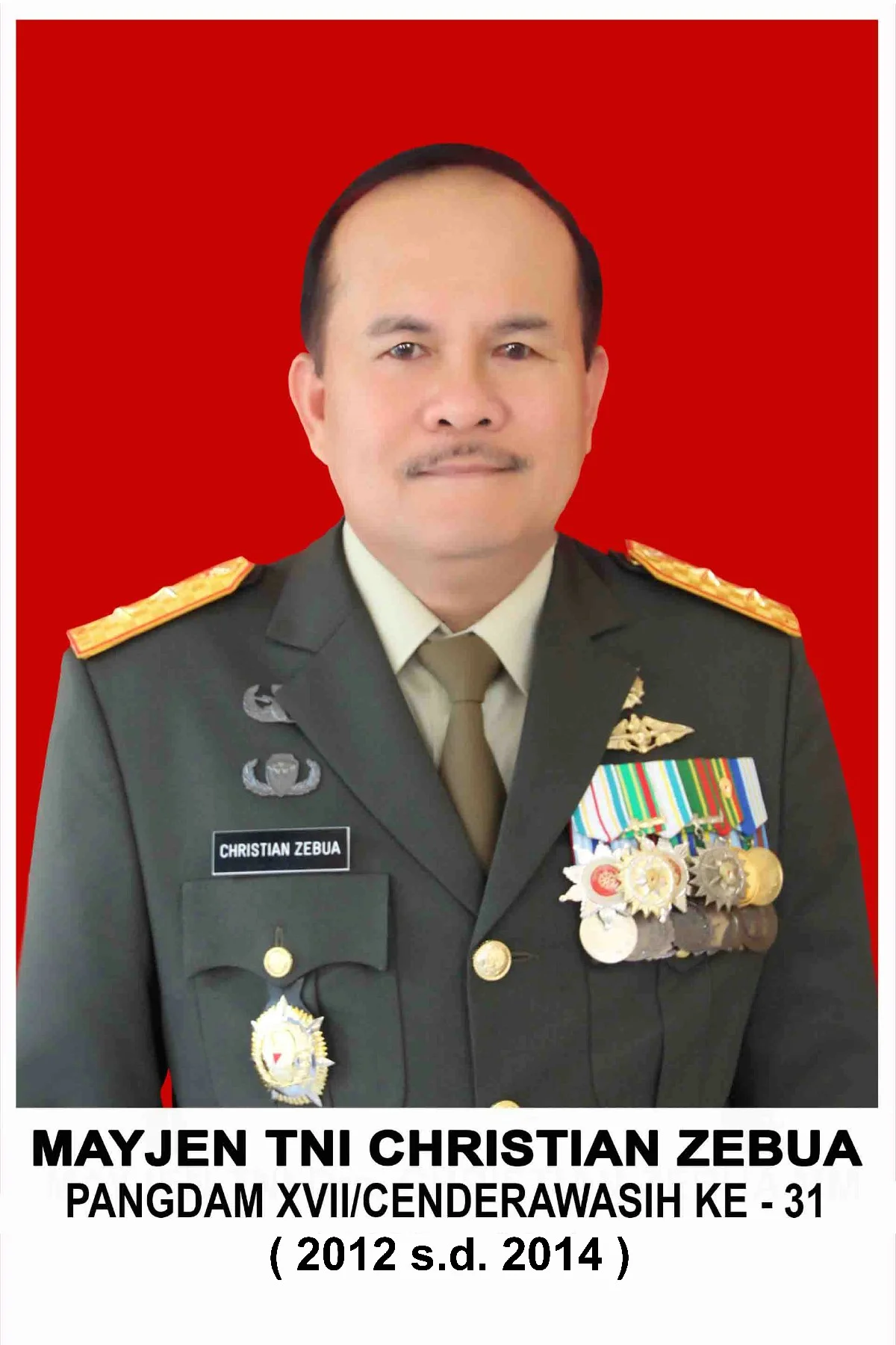 MAYJEN TNI CHRISTIAN ZEBUA
