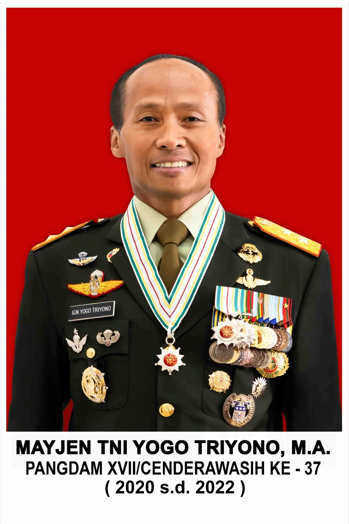 MAYJEN TNI YOGO TRIYONO, M.A