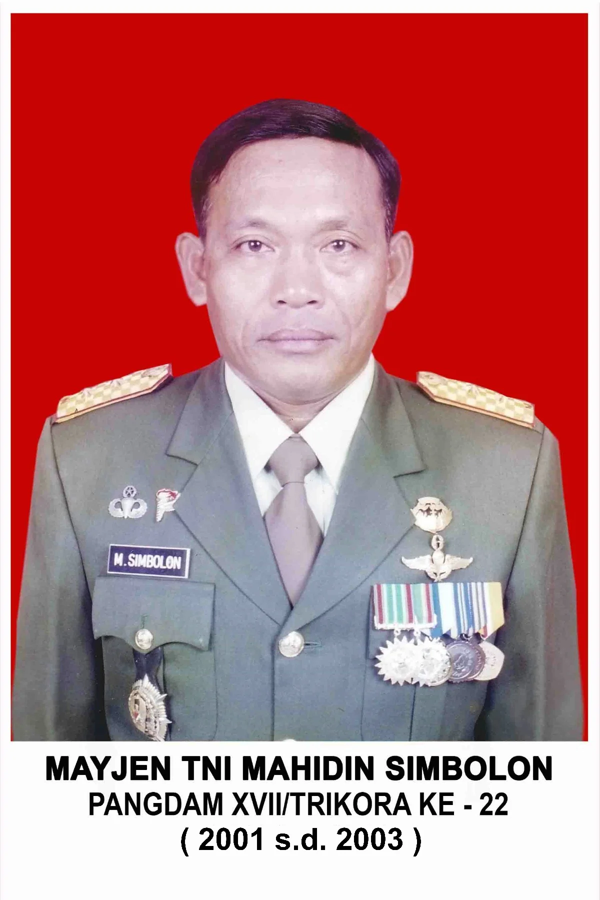 MAYJEN TNI MAHIDIN SIMBOLON