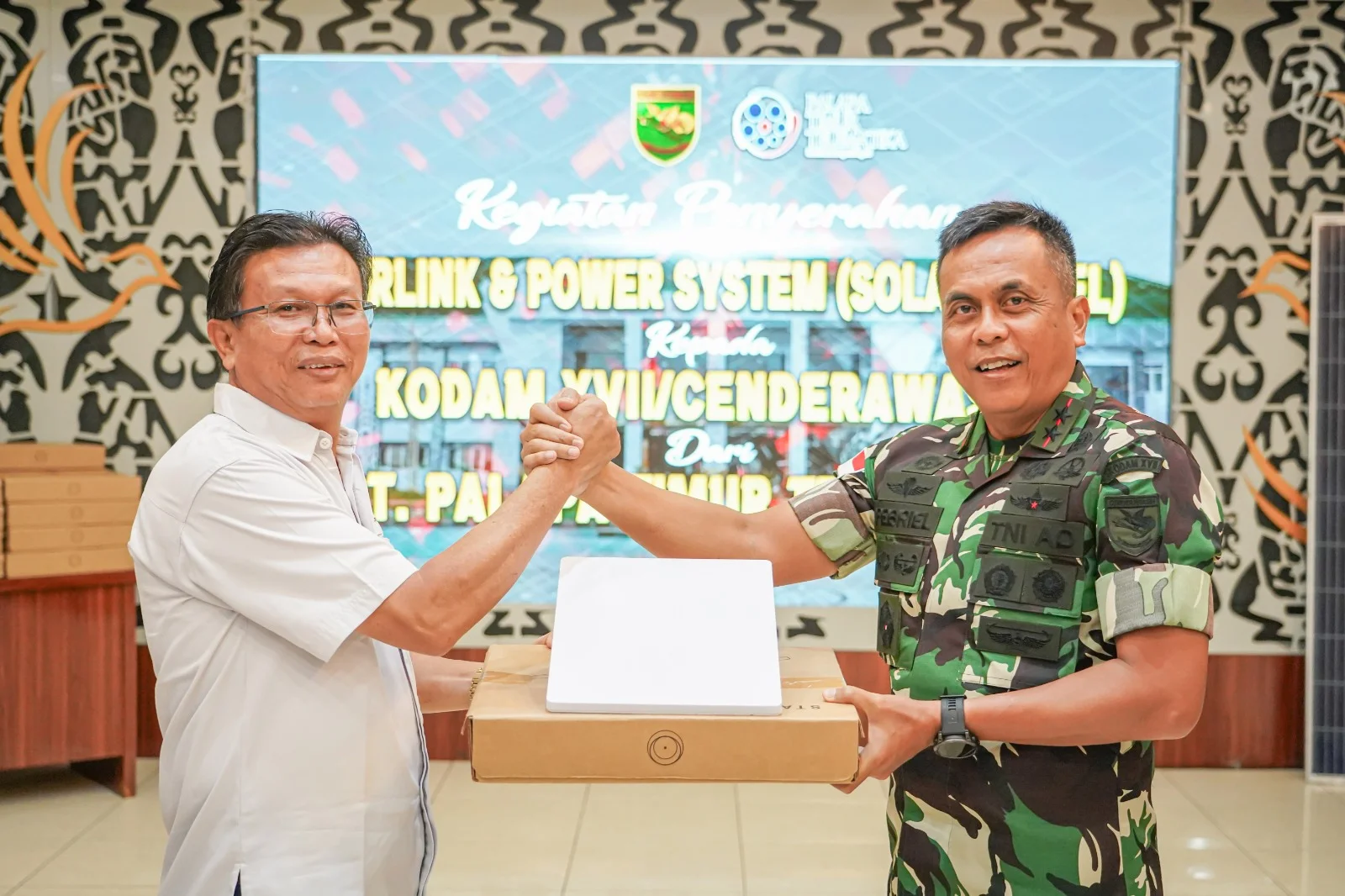 Kodam XVII/Cenderawasih Terima 30 Unit Starlink, Perkuat Komunikasi Prajurit di Wilayah Terpencil Papua