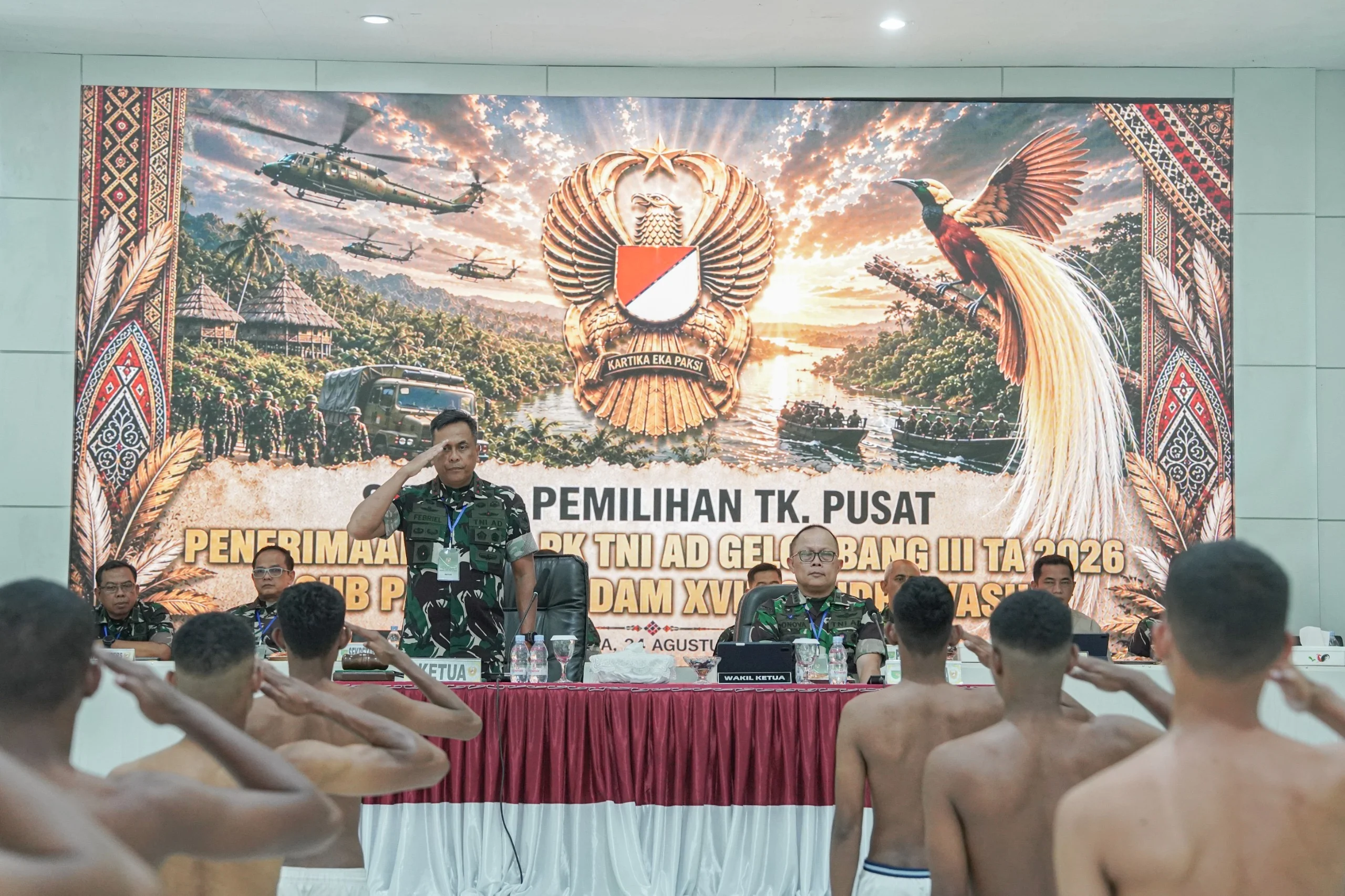 Pangdam Cenderawasih Pastikan Seleksi Secaba PK TNI AD Berjalan Objektif dan Profesional