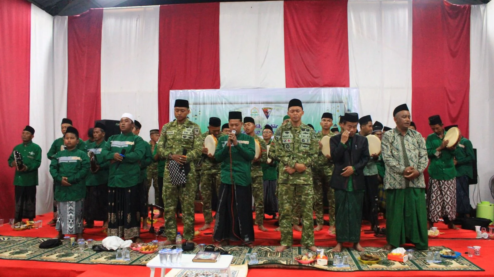 Sambut Tahun Baru Islam 1448 Hijriah, Yonif TP 815/WGT Gelar Tabligh Akbar Bersama Masyarakat