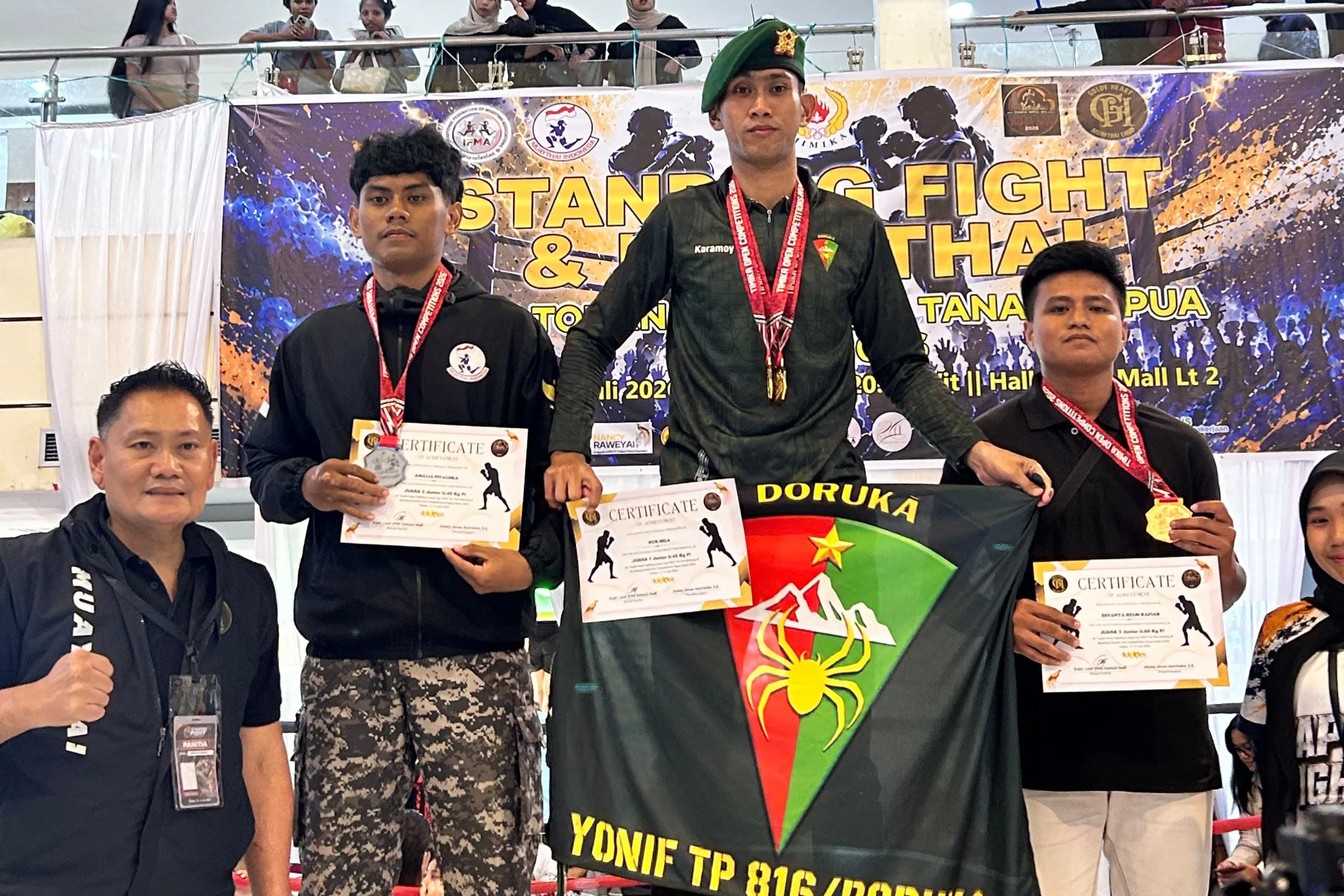 Dua Medali Emas untuk Papua, Serda Jonathan Tunjukkan Mental Petarung Sejati