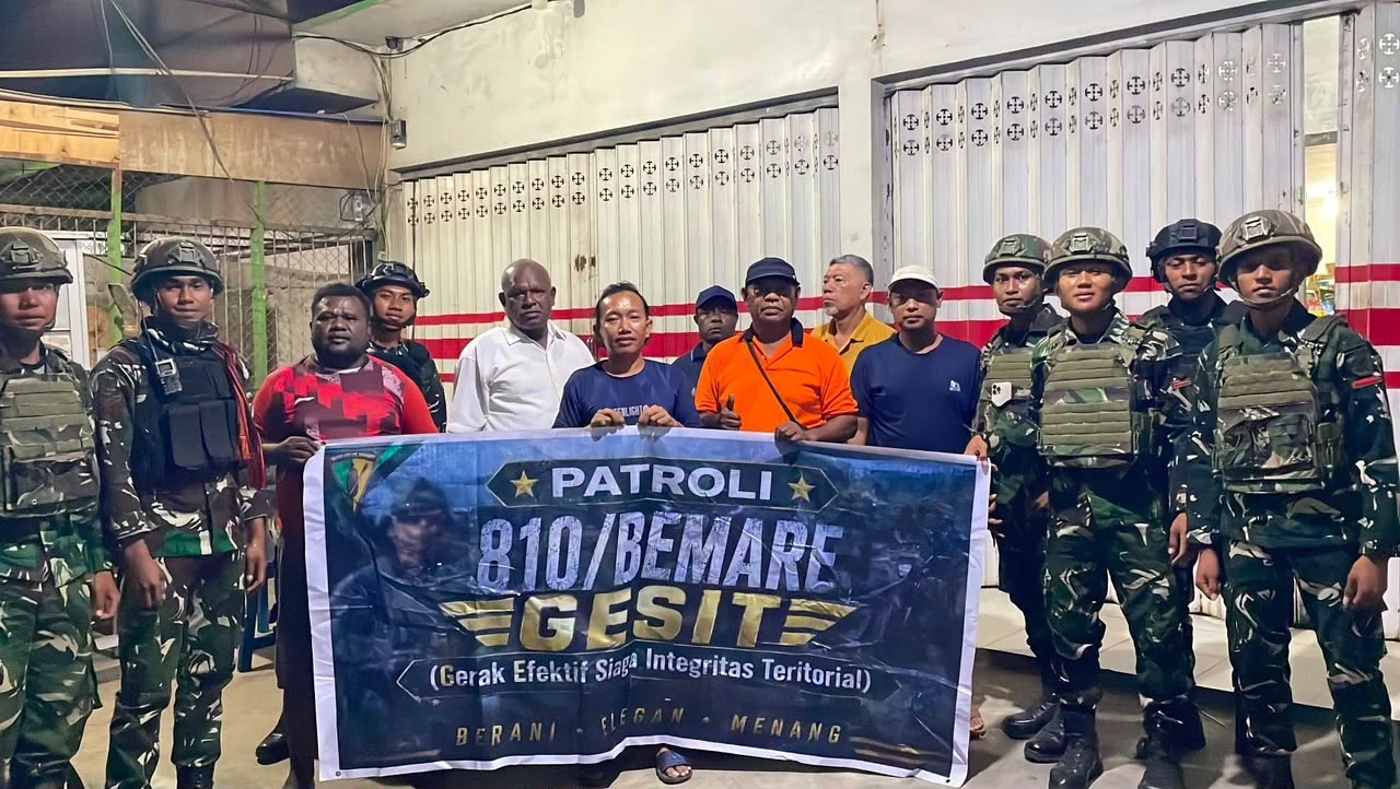 Hadir di Tengah Masyarakat, Yonif TP 810/BEM Jaga Keamanan dan Perkuat Kemanunggalan