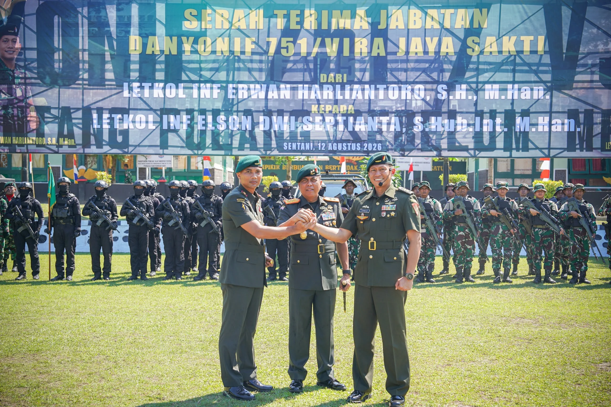 Estafet Kepemimpinan Yonif 751/VJS Berganti, Pangdam Cenderawasih Minta Pejabat Baru Berikan Pengabdian Terbaik