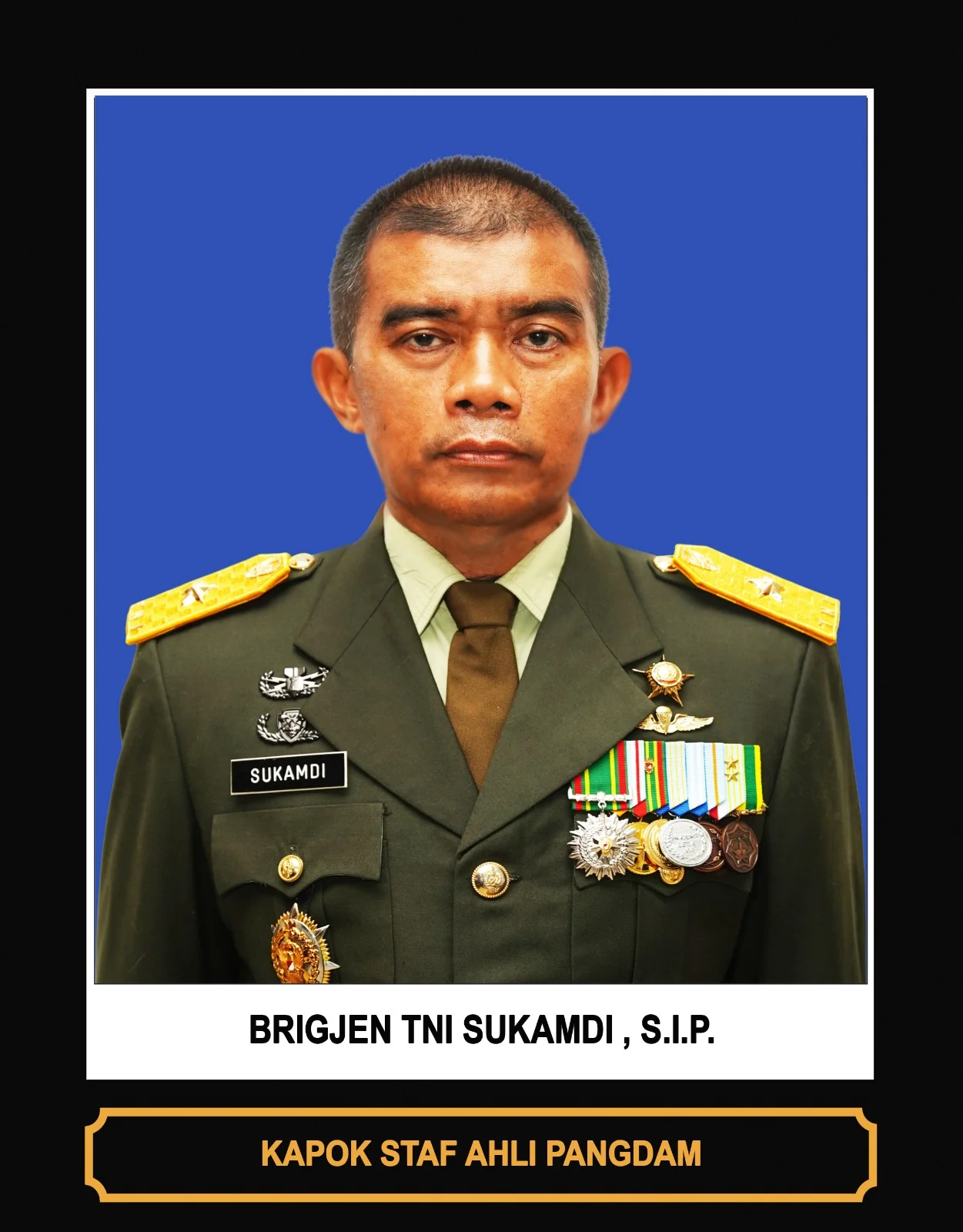 BRIGJEN TNI SUKAMDI, S.I.P
