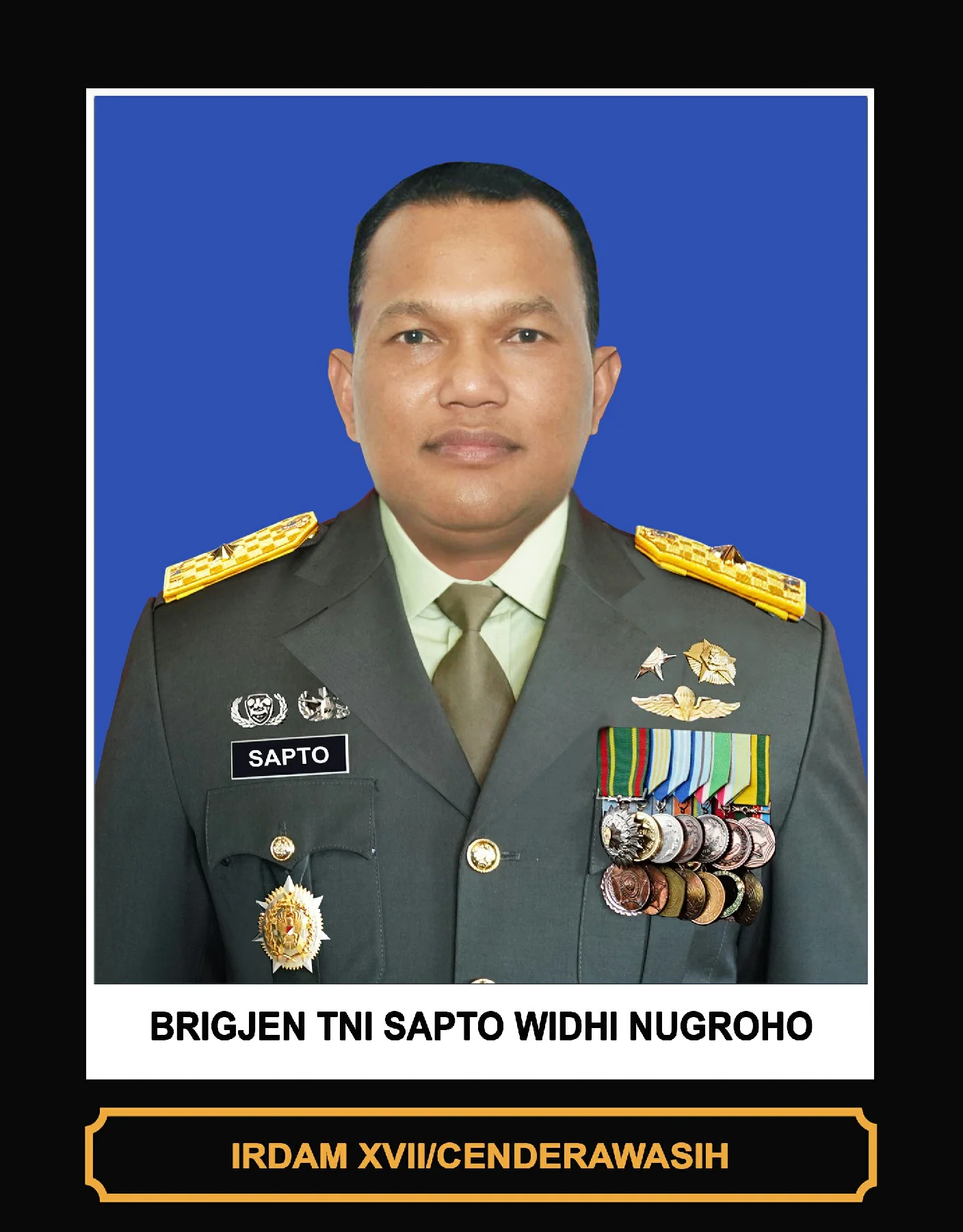 BRIGJEN TNI SAPTO WIDHI NUGROHO